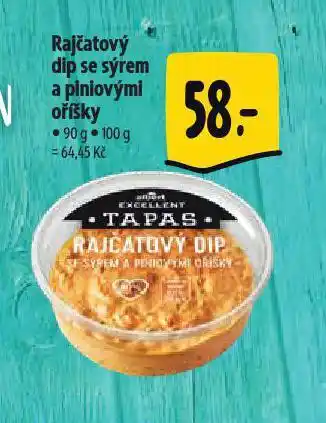 Albert Rajčatový dip se sýrem a piniovými oříšky nabídka