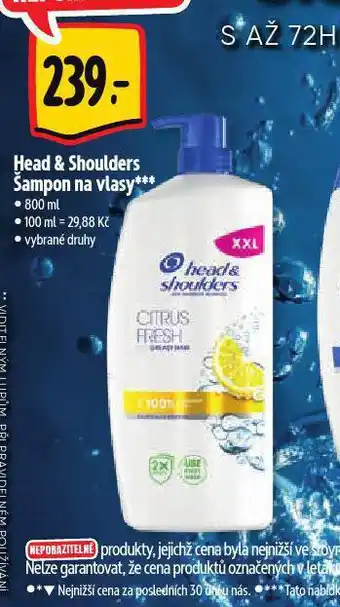 Albert Head&shoulders šampon nabídka