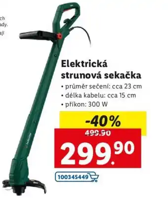 Lidl Elektrická strunová sekačka nabídka