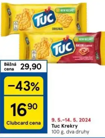 Tesco Tuc Krekry nabídka