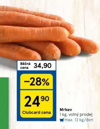 Tesco Mrkev nabídka