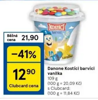 Tesco Danone Kostíci barvíci vanilka nabídka