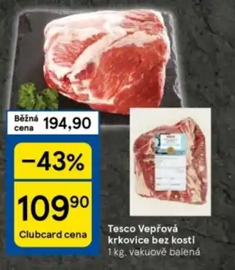 Tesco Tesco Vepřová krkovice bez kosti nabídka