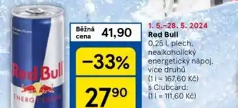 Tesco Red Bull 0.25L nabídka