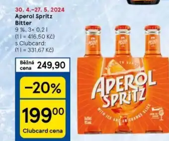 Tesco Aperol Spritz Bitter nabídka