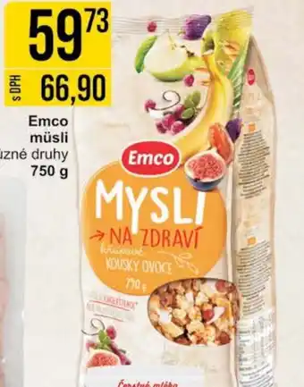 Jip Emco müsli nabídka