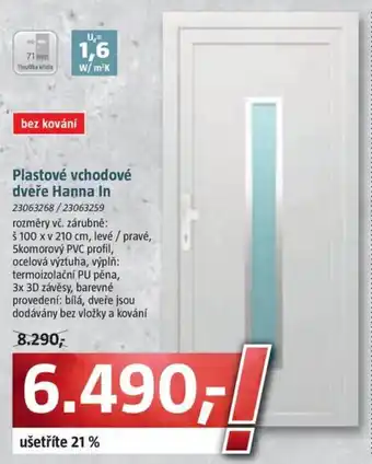 Bauhaus Plastové vchodové dveře Hanna In nabídka