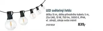 Bauhaus LED světelný řetěz nabídka