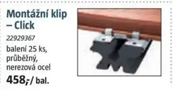 Bauhaus Montážní klip - Click nabídka
