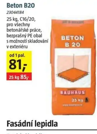 Bauhaus Beton B20 nabídka