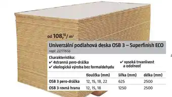 Bauhaus Univerzální podlahová deska OSB 3 - Superfinish ECO nabídka