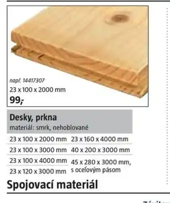 Bauhaus Desky, prkna nabídka