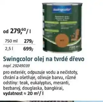 Bauhaus Swingcolor olej na tvrdé dřevo nabídka