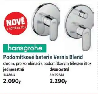 Podomítkové baterie Vernis Blend