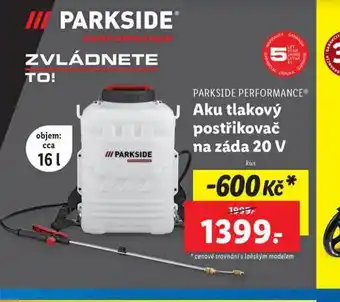 Lidl Aku tlakový postřikovač na záda 20 v nabídka