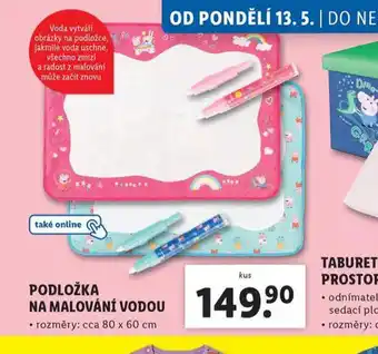Lidl Podložka na malování vodou nabídka
