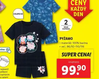 Lidl Chlapecké pyžamo nabídka