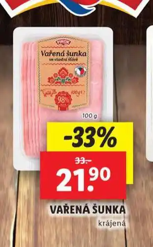 Lidl Vařená šunka krájená nabídka