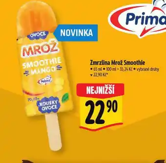 Albert Zmrzlina mrož smoothie nabídka