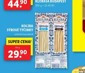 Lidl Koliba sýrové tyčinky nabídka