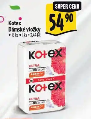 Albert Kotex dámské vložky nabídka