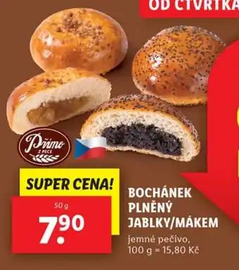 Lidl BOCHÁNEK PLNĚNÝ JABLKY/MÁKEM nabídka