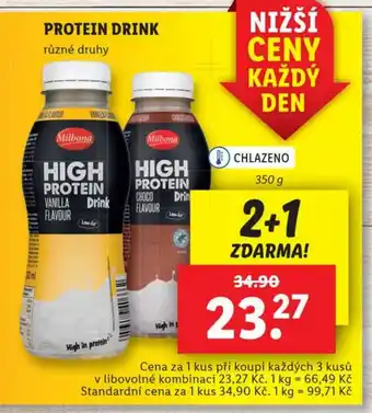 Lidl PROTEIN DRINK nabídka