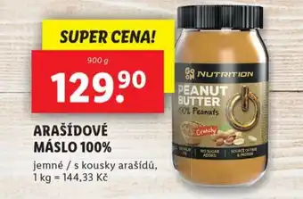 Lidl ARAŠÍDOVÉ MÁSLO 100% nabídka