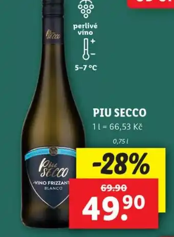 Lidl PIU SECCO nabídka