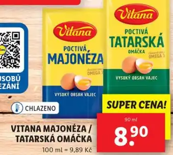 Lidl VITANA MAJONÉZA/ TATARSKÁ OMÁČKA nabídka