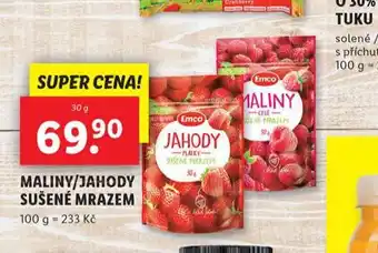 Lidl Maliny / jahody sušené mrazem nabídka