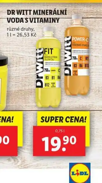 Lidl Dr witt minerální voda s vitamíny nabídka