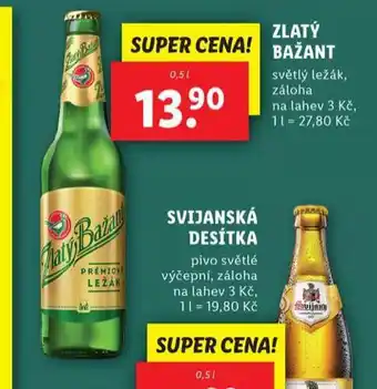 Lidl Pivo zlatý bažant nabídka