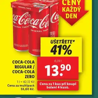 Lidl Coca cola, coca cola zero nabídka