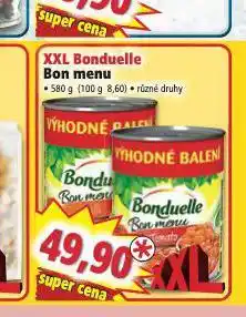 Norma Bonduelle bon menu nabídka