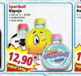 Norma Sportball nápoje nabídka