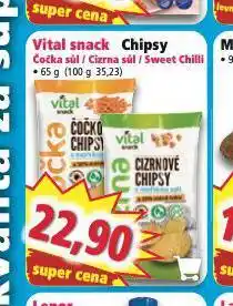 Norma Vital snack chipsy nabídka