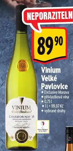 Albert Vinium velké pavlovice nabídka