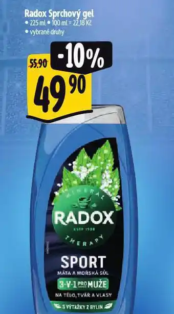 Albert Radox sprchový gel nabídka