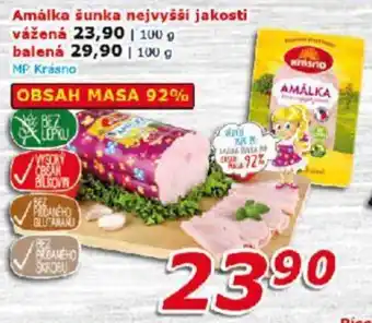 ESO MARKET Amálka šunka nejvyšší jakosti nabídka