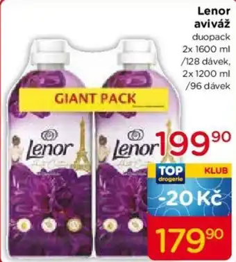 TOP drogerie Lenor aviváž nabídka