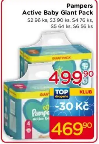 TOP drogerie Pampers Active Baby Giant Pack nabídka