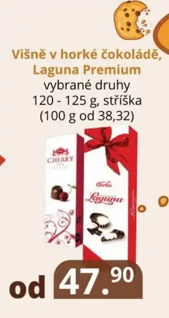 Potraviny CZ Višně v horké čokoládě, Laguna Premium nabídka