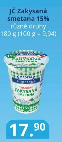 Potraviny CZ JČ Zakysaná smetana 15% nabídka