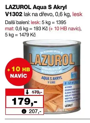 Barvy a laky drogerie LAZUROL Aqua S Akryl V1302 nabídka