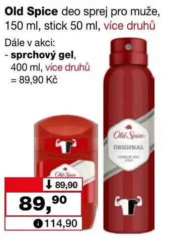 Barvy a laky drogerie Old Spice deo sprej pro muže, 150 ml, stick 50 ml nabídka