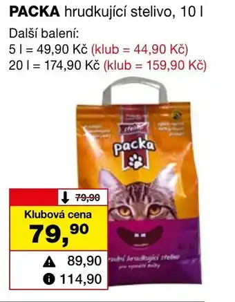 Barvy a laky drogerie PACKA hrudkující stelivo, 10 l. nabídka