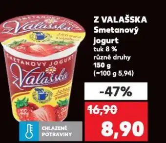 Kaufland Z VALAŠSKA Smetanový jogurt nabídka