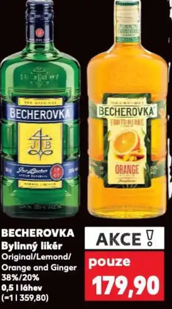 Kaufland BECHEROVKA Bylinný likér 0.5L nabídka