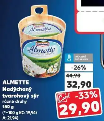 Kaufland ALMETTE Nadýchaný tvarohový sýr nabídka